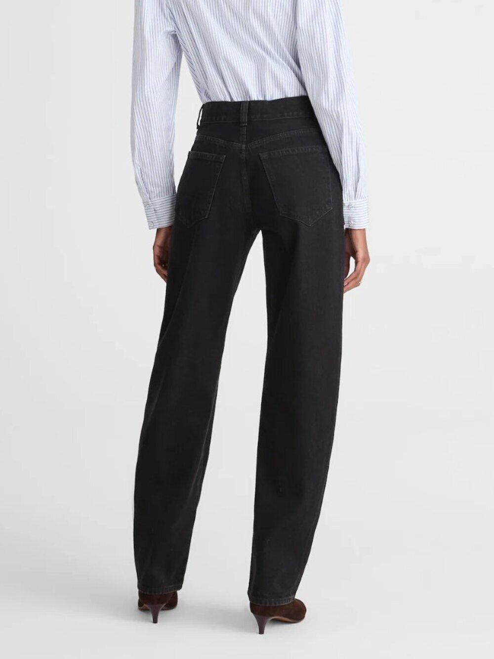 Madewell Balloon Barrel Leg High Rise Jeans Black Size 25 NWT - Picture 2 of 10